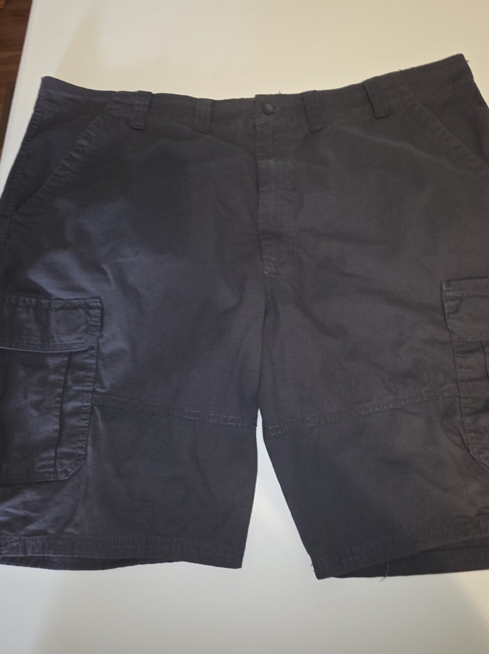 Wrangler Dark Gray Button-Up Shorts